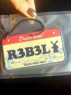 1 ✨️Dutch Bros Limited Edition " R3B3L" Air Freshener ✨️ Nwt✨️